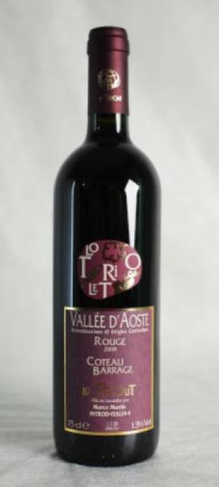 Wine Valle d&rsquo;Aosta Rouge Coteau Barrage 2008