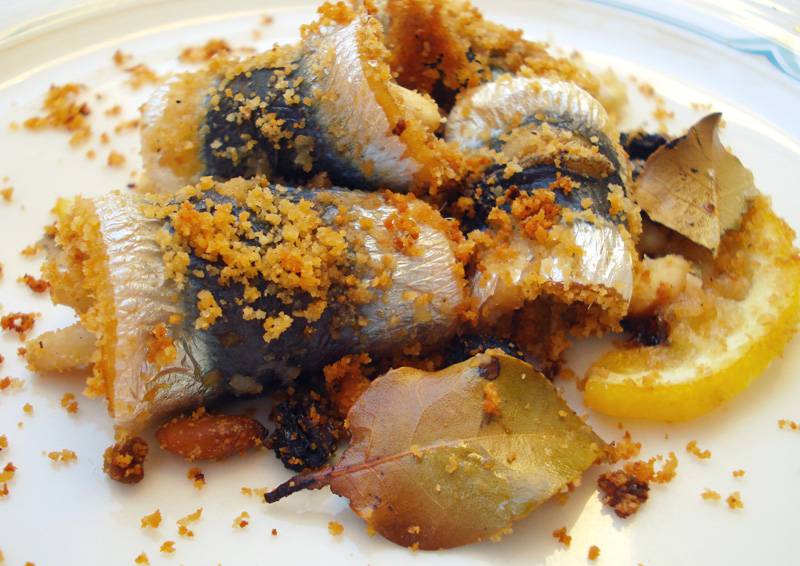 Sarde a Beccafico (Sicilian stuffed sardines)