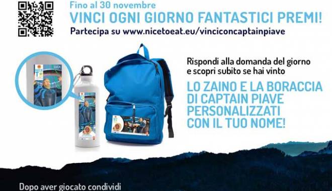 PIAVE CHEESE: THE NEW "VINCI CON CAPITAN PIAVE" COMPETITION BEGINS
