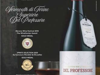 Prestigious international awards for Vermouth di Torino Superiore al Barolo Del Professore