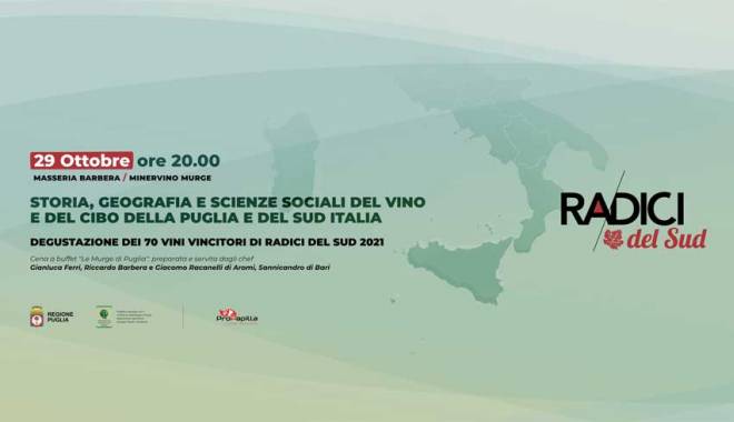 Masseria Barbera: few places available for the great tasting of the 70 winning wines at Radici del Sud and the buffet dinner
