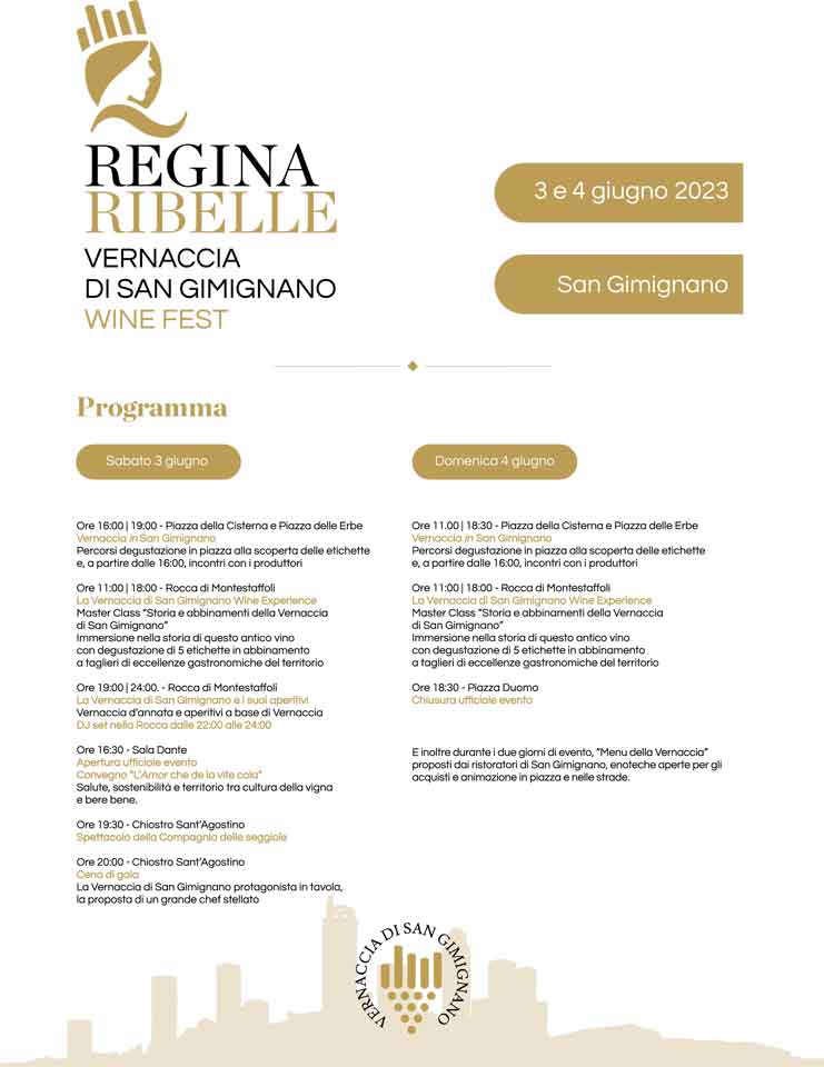 Rebel Queen - Vernaccia di San Gimignano Wine Fest - 3 and 4 June 2023