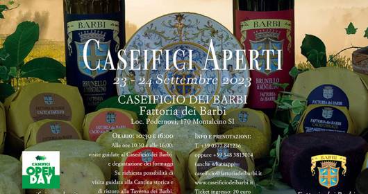 Montalcino > 23 and 24 September OpenDay of the Caseificio dei Barbi
