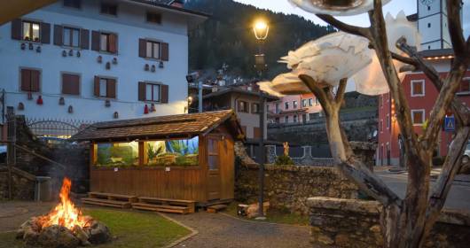 Villages and nativity scenes in Sutrio, open air exhibition in the mountains of Carnia, in Friuli Venezia Giulia
