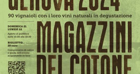 VinNatur Genoa 2024: on 21 and 22 January natural wines meet local cuisine