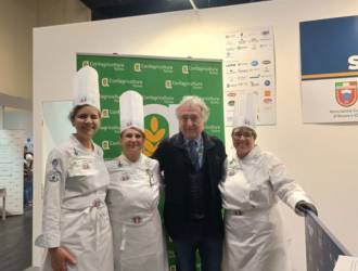 Show cooking by the Cuochi della Mole Monday 18 March 2024 at HORECA with the local products of Confagricoltura Torino